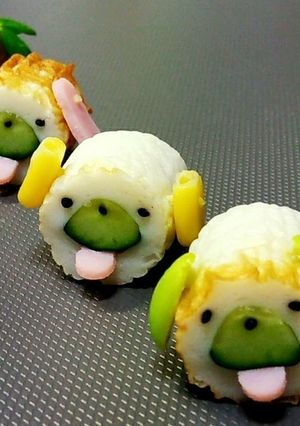 お弁当に♡ちくわんわん　ฅU•ﻌ•Uฅ　-レシピのメイン写真
