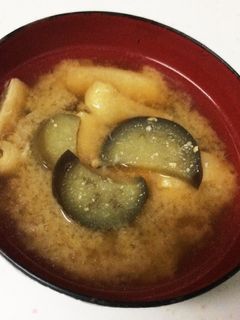 なすと油揚げのお味噌汁-レシピのメイン写真