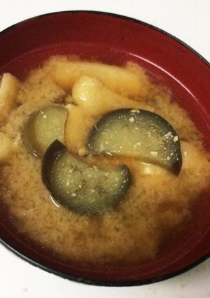 なすと油揚げのお味噌汁-レシピのメイン写真