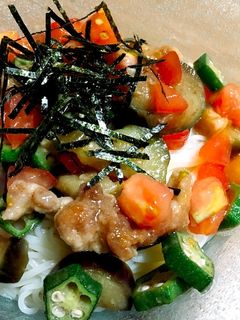揚げだし野菜のそうめん-レシピのメイン写真
