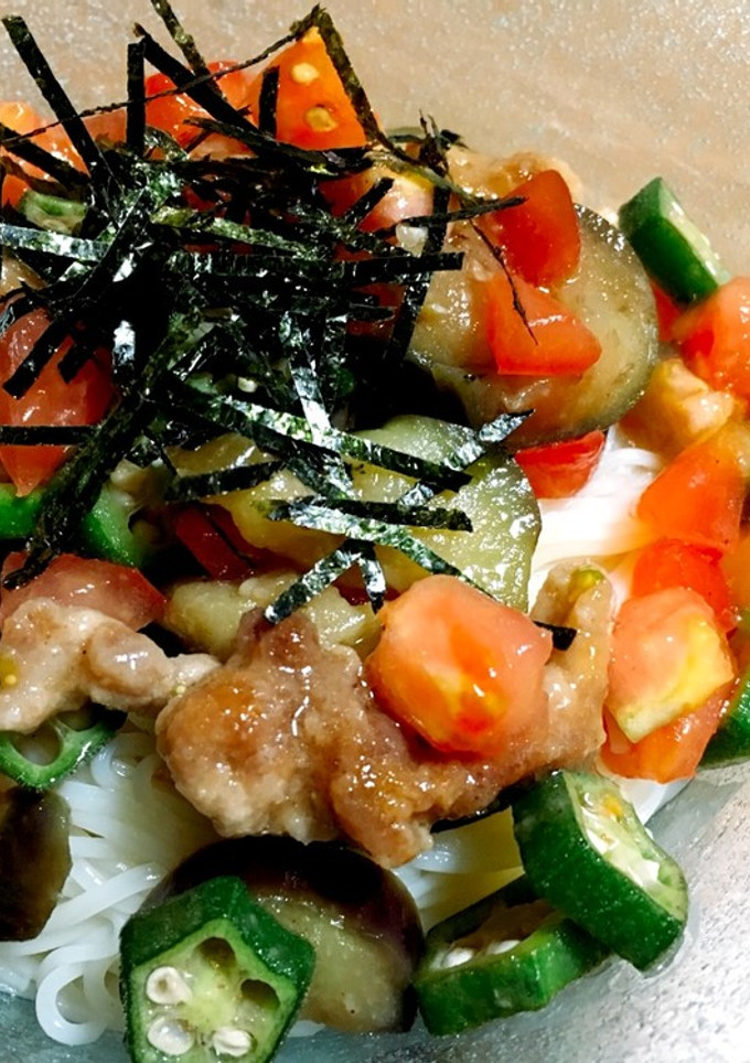 揚げだし野菜のそうめん-レシピのメイン写真