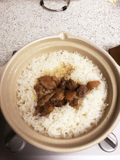 アウトドアで簡単 土鍋炊き込みご飯-レシピのメイン写真