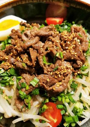 焼肉のっけうどん-レシピのメイン写真