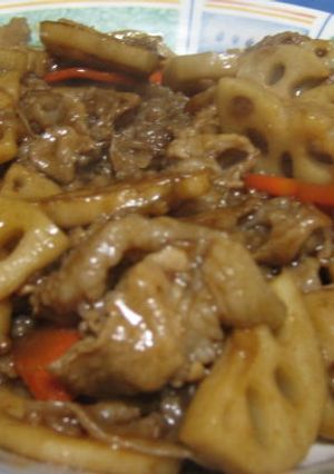 豚とれんこんの酢豚風炒め物-レシピのメイン写真