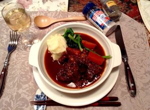 炊飯器で早ワザ！豚肉塊の赤ワイン煮込み-レシピのメイン写真