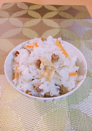 ほっこり和風♬煎り大豆で 炊き込みご飯-レシピのメイン写真