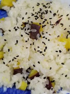 グルラボでさつまいものおこわです。-レシピのメイン写真