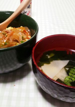 竹の子とわかめのすまし汁-レシピのメイン写真