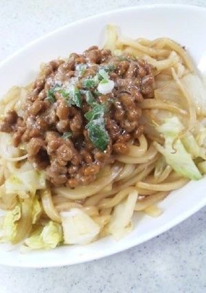 *納豆焼きうどん*-レシピのメイン写真