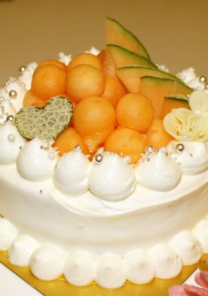 い~い香り♡簡単まんまるメロンケーキ-レシピのメイン写真