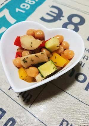 ひよこ豆のコンソメ炒め-レシピのメイン写真