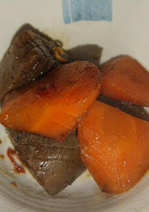 こんにゃくにんじん炒り煮-レシピのメイン写真