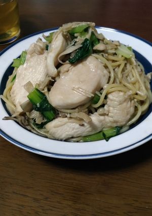 鶏胸肉ときのこのパスタ-レシピのメイン写真