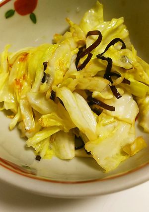 キャベツと塩こぶ炒め-レシピのメイン写真