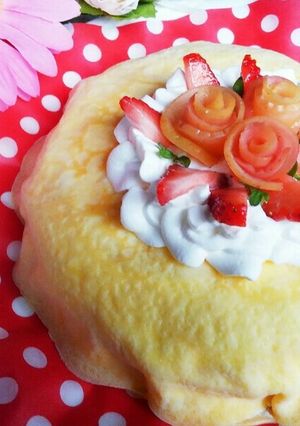 母の日に❤りんごの薔薇ミルクレープ❤-レシピのメイン写真