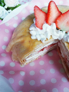 苺ジャムミルクレープ❤-レシピのメイン写真