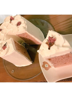 ◎わたしの桜のシフォンケーキ-レシピのメイン写真
