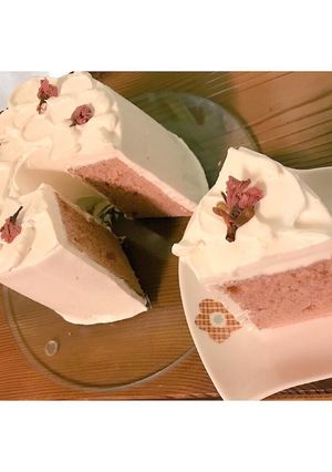 ◎わたしの桜のシフォンケーキ-レシピのメイン写真