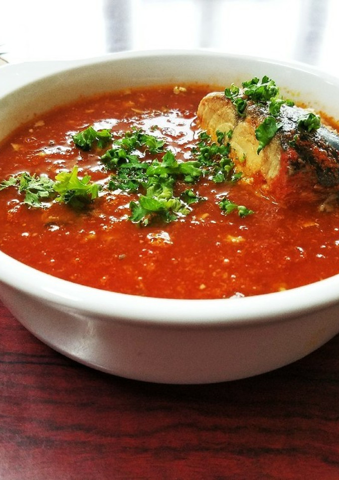 『完熟トマトとサバ缶で作る！簡単スープ』-レシピのメイン写真