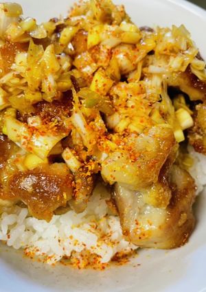 油淋鶏ソース丼-レシピのメイン写真