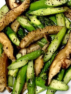 アスパラガスと椎茸の炒め物-レシピのメイン写真