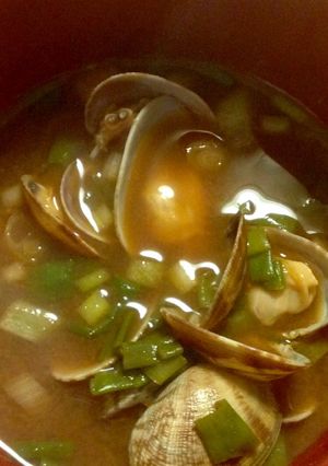 あさりのお味噌汁^_^砂抜きはしっかり！-レシピのメイン写真
