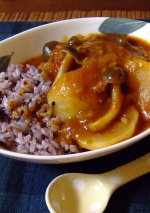 お手軽♪とろけるカブのトマトカレー-レシピのメイン写真