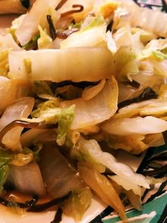 あと1品!白菜と塩昆布炒め-レシピのメイン写真