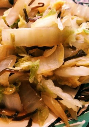 あと1品！白菜と塩昆布炒め-レシピのメイン写真