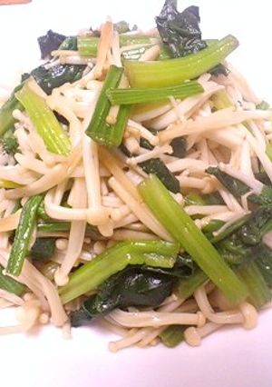 えのき＆ほうれん草のバター醤油炒め-レシピのメイン写真