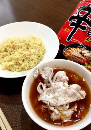 辛ラーメン de トマトつけ麺-レシピのメイン写真