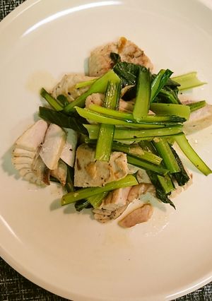 マグロと小松菜の炒め物-レシピのメイン写真