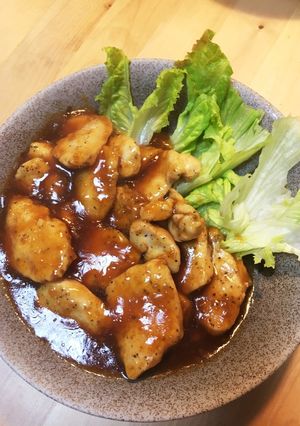 節約！鶏むね肉の生姜焼き。お弁当にも☆-レシピのメイン写真