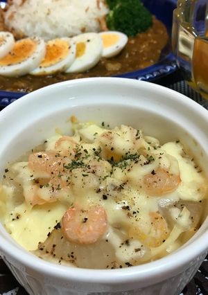 ウマウマ大根と海老のチーズ焼き-レシピのメイン写真