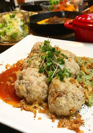 お豆腐とキヌア入り焼きミートボール-レシピのメイン写真