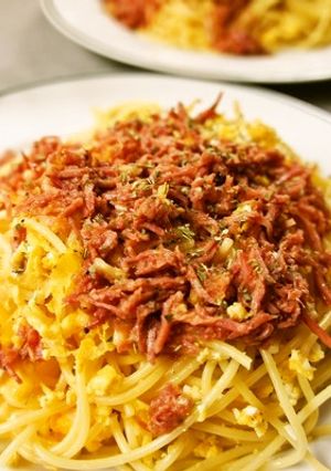 簡単なのに豪華に♪シュレッドビーフパスタ-レシピのメイン写真