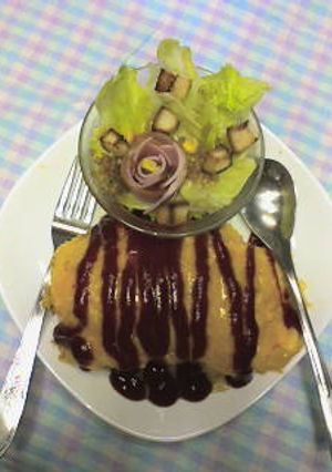 カフェ風オムライス-レシピのメイン写真