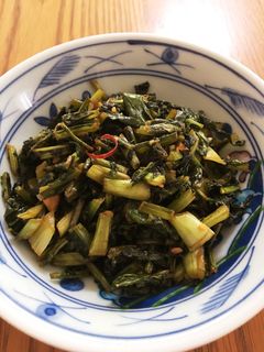 カブの葉のごま油炒め-レシピのメイン写真