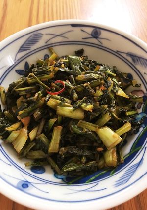 カブの葉のごま油炒め-レシピのメイン写真