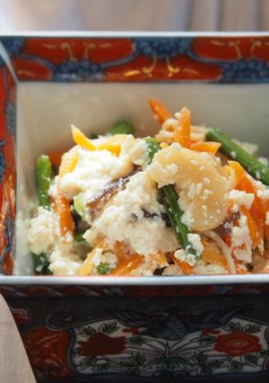 山菜とにんじんの白和え-レシピのメイン写真