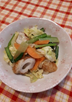 やみつき　野菜とちくわ炒め-レシピのメイン写真