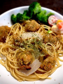 から揚げぺろりんパスタ-レシピのメイン写真