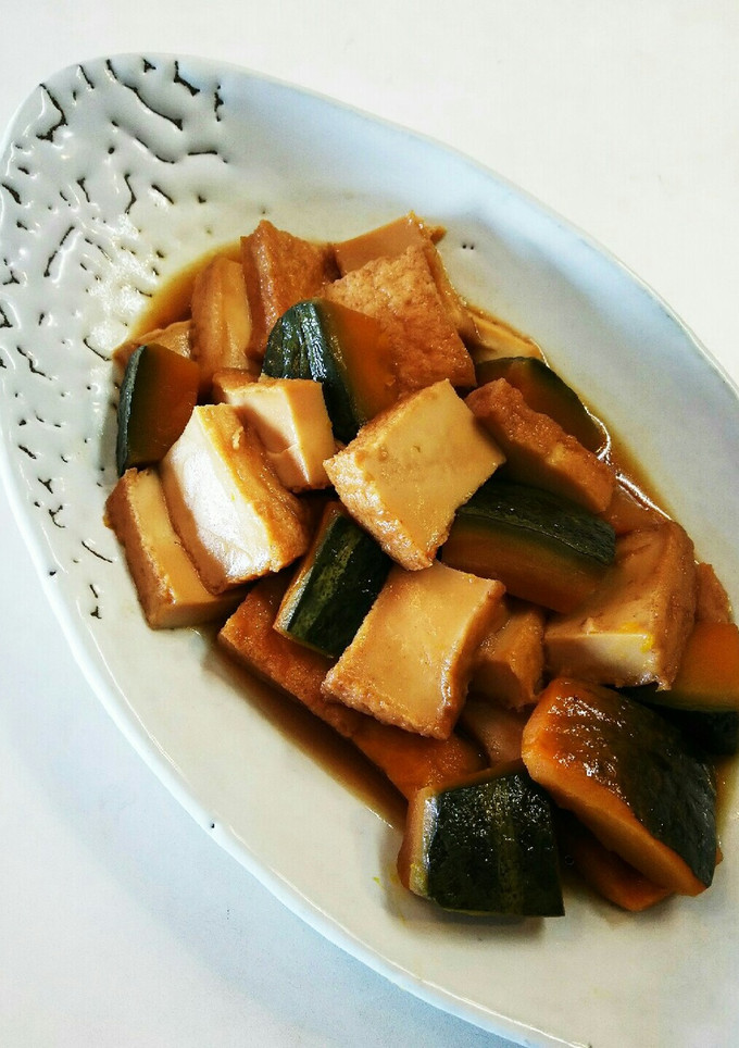かぼちゃと厚揚げの煮物-レシピのメイン写真