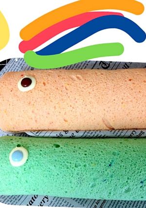 鯉のぼりロールケーキ-レシピのメイン写真