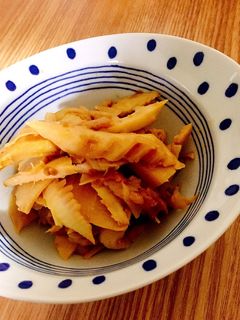 *ごま油風味*タケノコの梅味噌炒め-レシピのメイン写真