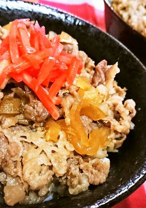 レンチンで楽チン！【牛丼】子供喜ぶ～！-レシピのメイン写真