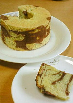 ☆ココアマーブルシフォンケーキ☆-レシピのメイン写真