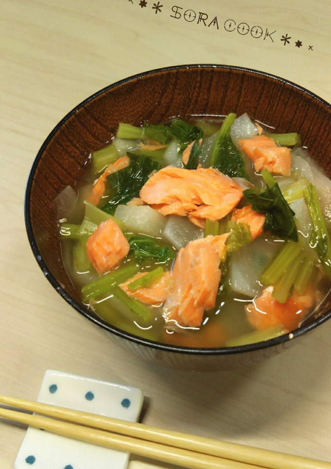 かぶがとろける＊やさしい鮭の和風スープ＊-レシピのメイン写真