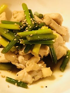 鶏肉とニンニクの芽のオイスターソース炒め-レシピのメイン写真