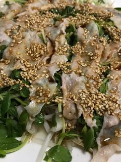 豚バラ、もやし、豆苗のレンジ蒸し-レシピのメイン写真